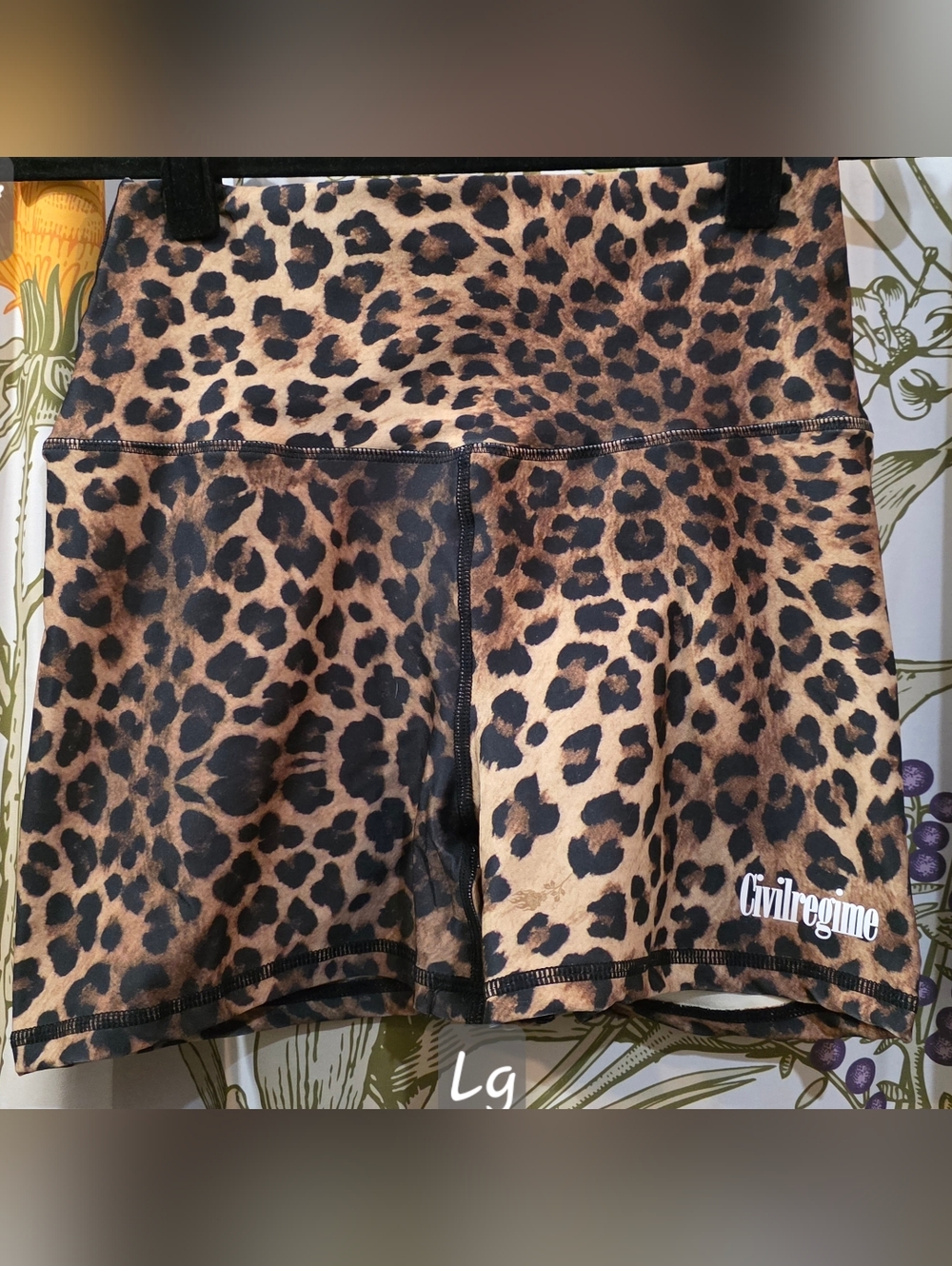 Civil Regime "Leopard Energy" Bike Shorts - Picture 1 of 5